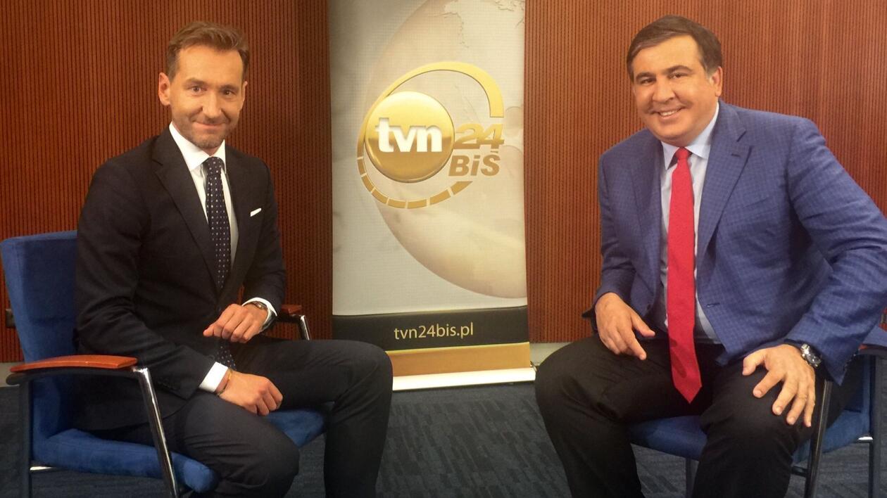 Prezydent Micheil Saakaszwili gościem TVN24 BiS